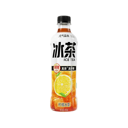 GENKI FOREST Lemon Black Tea Ice Tea 450ml (Case 15)