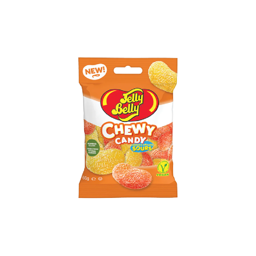JELLY BELLY Sour Lemon and Orange Chewy Candy 60g - Longdan Official