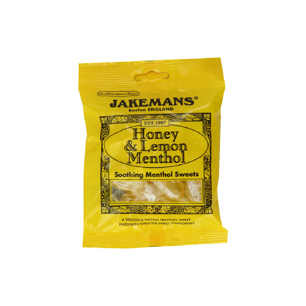 JAKEMANS Honey & Lemon Menthol Sweets - Stick Pack 41g - Longdan Official