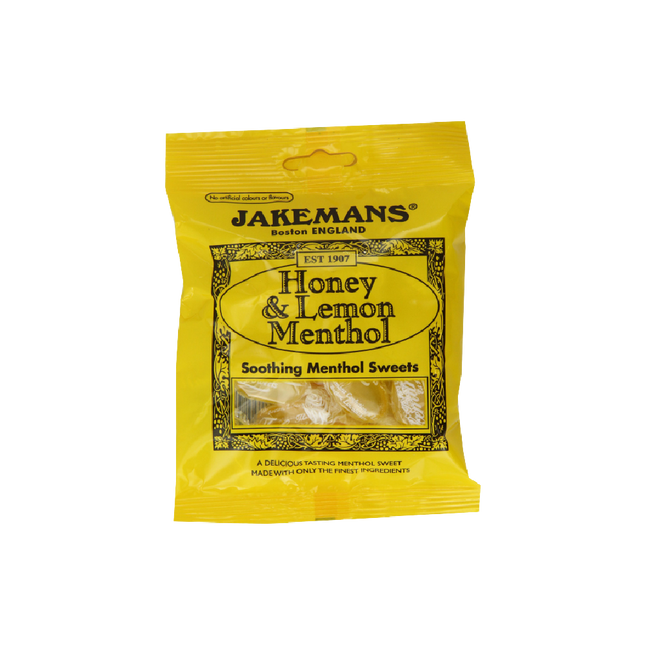 JAKEMANS Honey & Lemon Menthol Sweets - Stick Pack 41g - Longdan Official