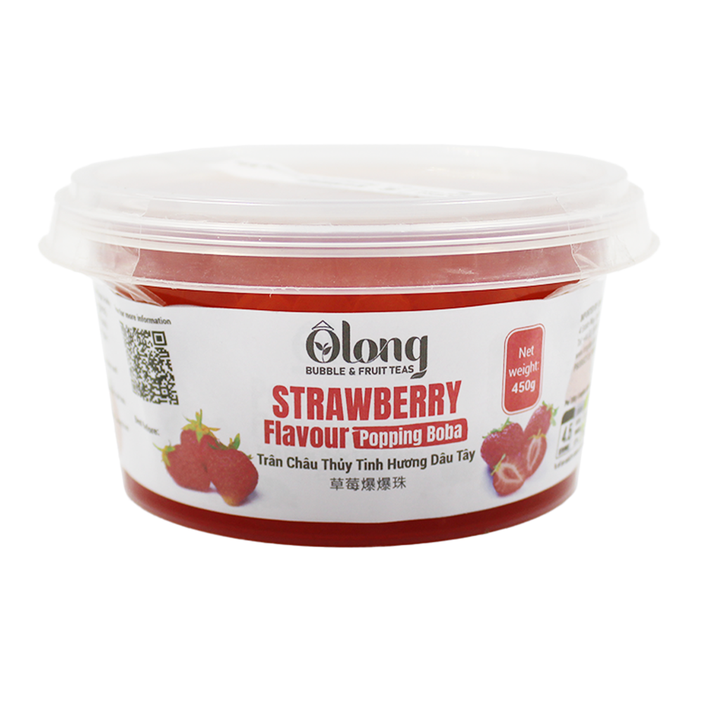 OL Strawberry Popping Boba 450g (Case 24)