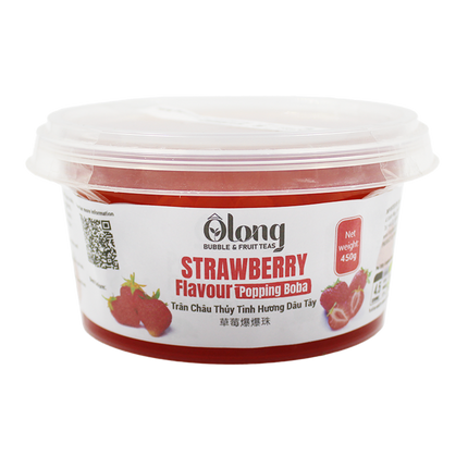 OL Strawberry Popping Boba 450g (Case 24)
