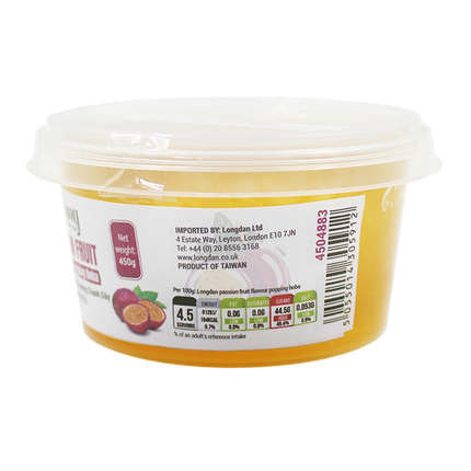 OL Passion Fruit Popping Boba 450g (Case 24)