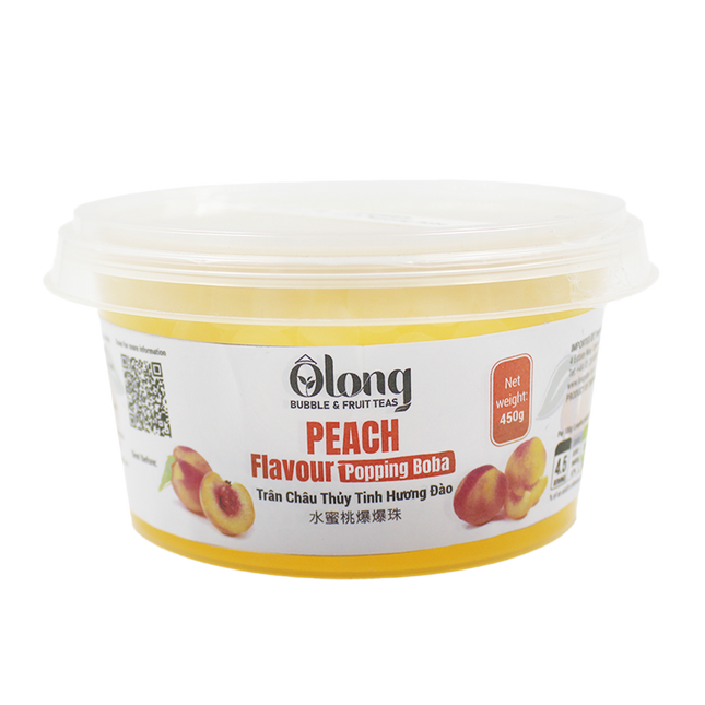 OL Peach Popping Boba 450g (Case 24)