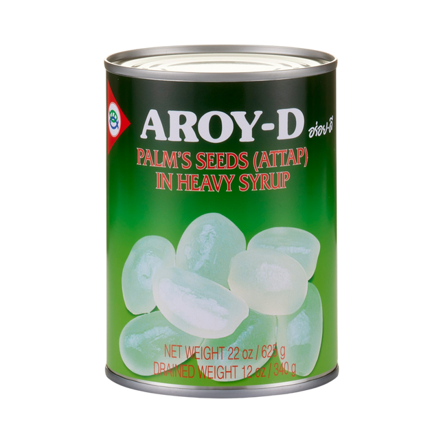 AROY-D Palm's Seeds (Attap) In Heavy Syrup 625g (Case 24)