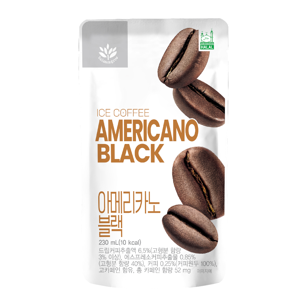 BALANCE GROW Americano Black 230ml (Case 50)