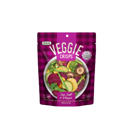 DJ & A Veggie Crisps Salt & Vinegar 90g - Longdan Official