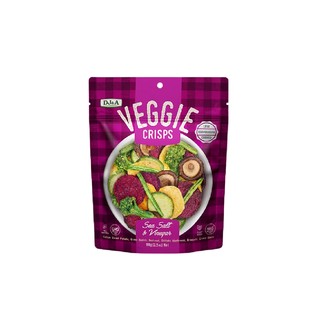 DJ & A Veggie Crisps Salt & Vinegar 90g - Longdan Official