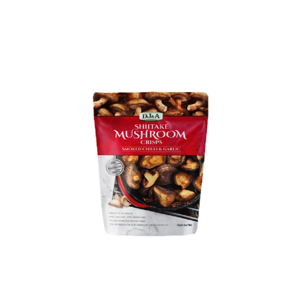 DJ & A Shiitake Mushroom Crisps Smoked Chilli & Garlic 30g - Longdan Official