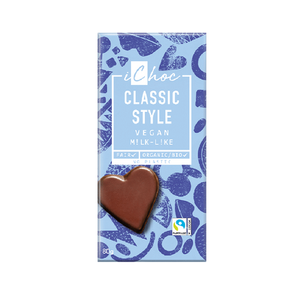 ICHOC Organic Chocolate Bar Classic Style 80g - Longdan Official