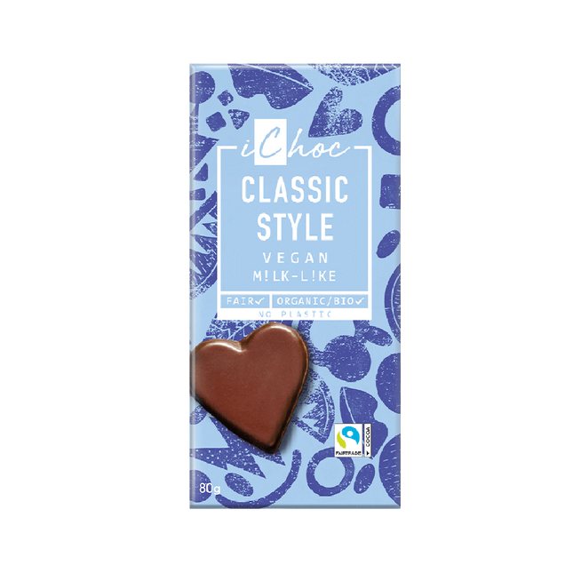 ICHOC Organic Chocolate Bar Classic Style 80g - Longdan Official