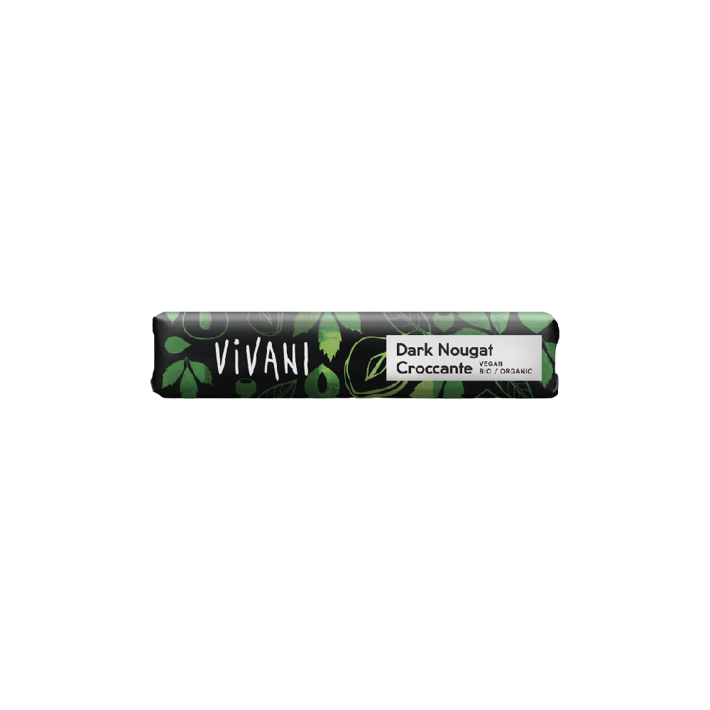 VIVANI Organic Chocolate Bar Dark Nougat Croccante Chocolate Bar 35g - Longdan Official
