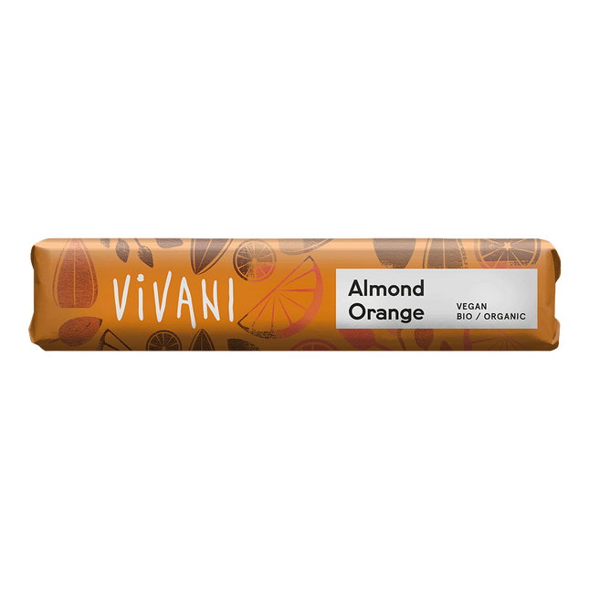 VIVANI Organic Chocolate Bar Almond Orange 35g - Longdan Official