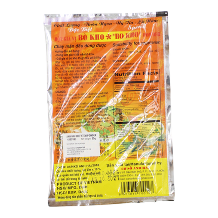 Anh Hai Beef Stew Powder 25g (Case 240)