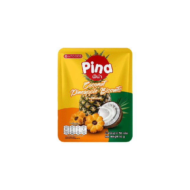 PINA Coconut Pineapple Biscuits with Pineapple Jam 50g (Case 24)