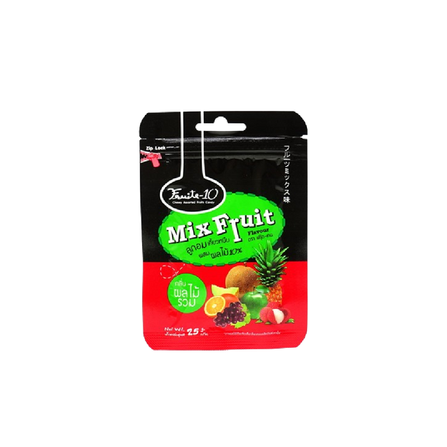 FRUITEN 10% Fruit Candy Mix Fruit Flavor 25g (Case 192)