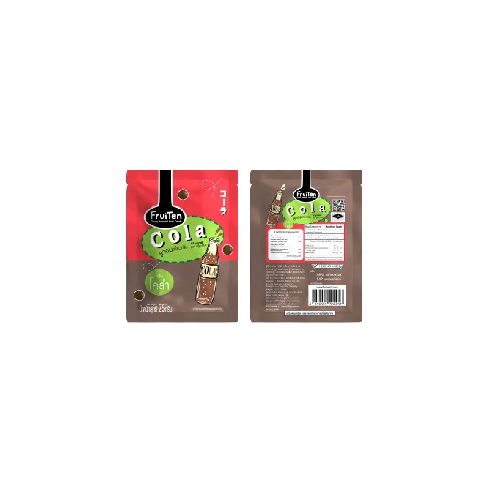 FRUITEN 10% Fruit Candy Cola Flavor 25g (Case 192)