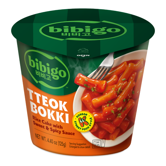 CJ BIBIGO Tokpokki Cup Sweet & Spicy 125g (Case 24)