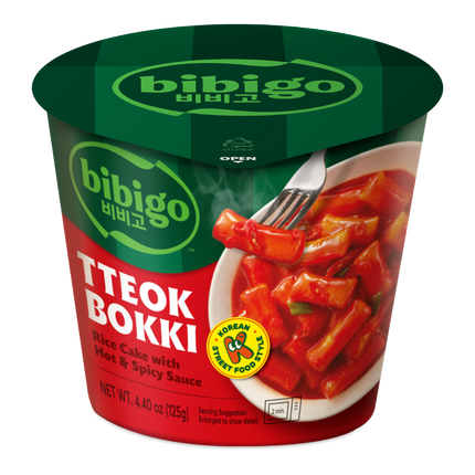 CJ BIBIGO Tokpokki Cup Hot & Spicy 125g (Case 24)