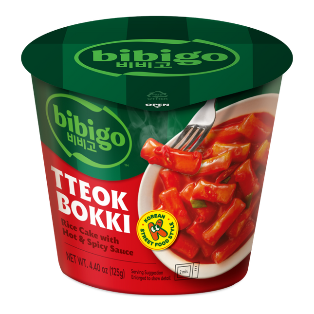 CJ BIBIGO Tokpokki Cup Hot & Spicy 125g (Case 24)