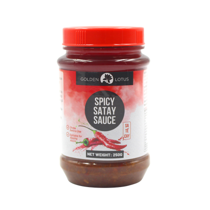 Golden Lotus Spicy Satay Sauce 250g (Case 24)
