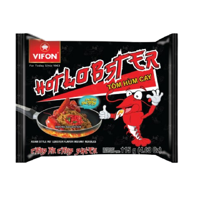 Vifon Asian Style Hot Lobster Flavour Instant Noodles 115g (Case 40)