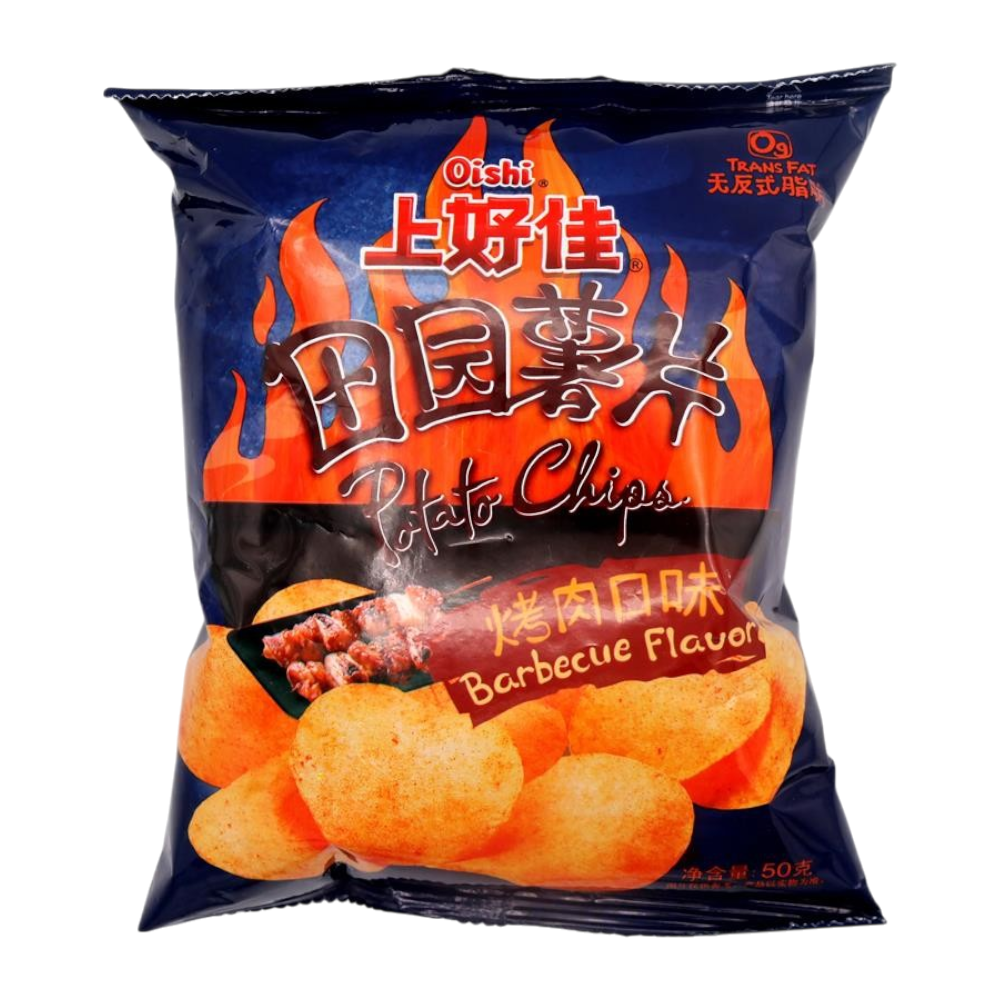 OISHI Potato Chips Barbecue Flavor 50g (Case 20)