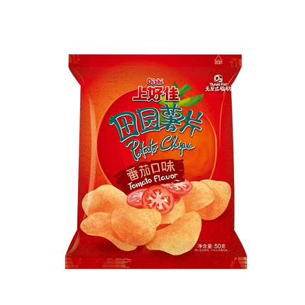OISHI Potato Chips Tomato Flavor 50g (Case 20)