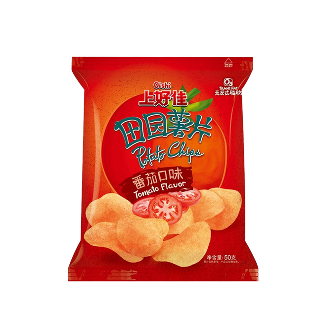 OISHI Potato Chips Tomato Flavor 50g (Case 20)