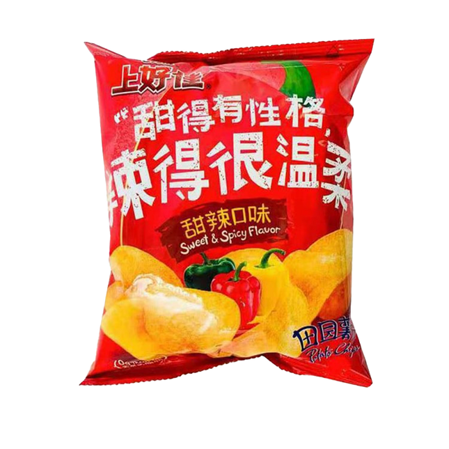 OISHI Potato Chips Sweet And Spicy 50g (Case 20)