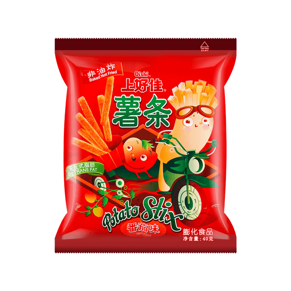 OISHI Potato Stix Tomato Flavor 40g (Case 20)