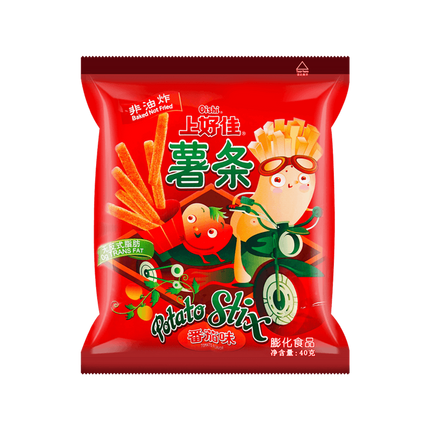 OISHI Potato Stix Tomato Flavor 40g (Case 20)