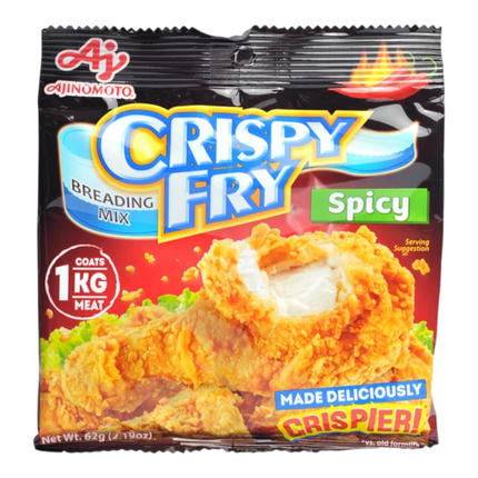AJINOMOTO CRISPY FRY Breading Mix - Spicy 62g (Case 182)