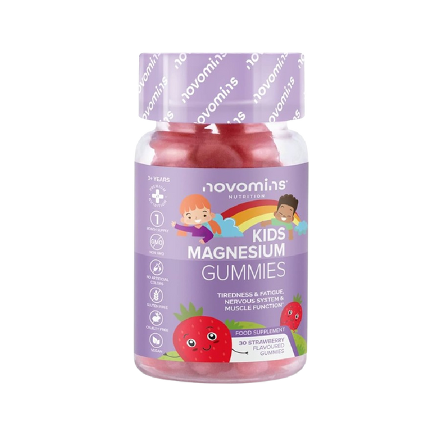 NOVOMINS Kids Magnesium 30 Gummies (Case 120)
