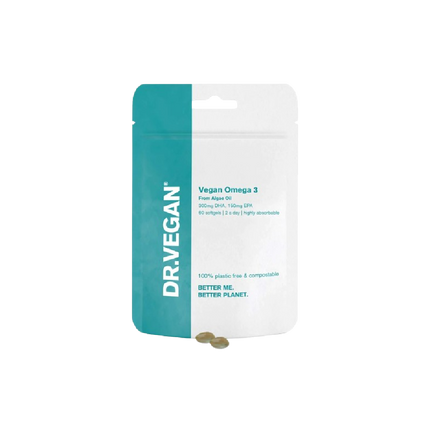 DR VEGAN Omega 3 300mg DHA 150 EPA 60 Capsules (Case 5)