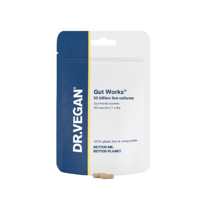 DR VEGAN Gut Works Pre & Probiotic 50bn CFU 30 Capsules - Longdan Official