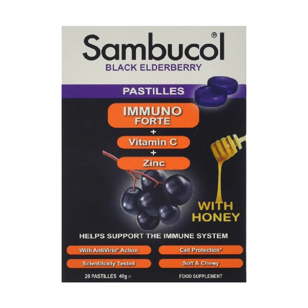 SAMBUCOL Immuno Forte 20 Pastilles (Case 24)