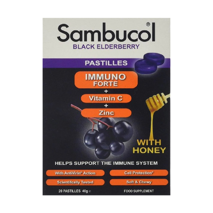 SAMBUCOL Immuno Forte 20 Pastilles (Case 24)
