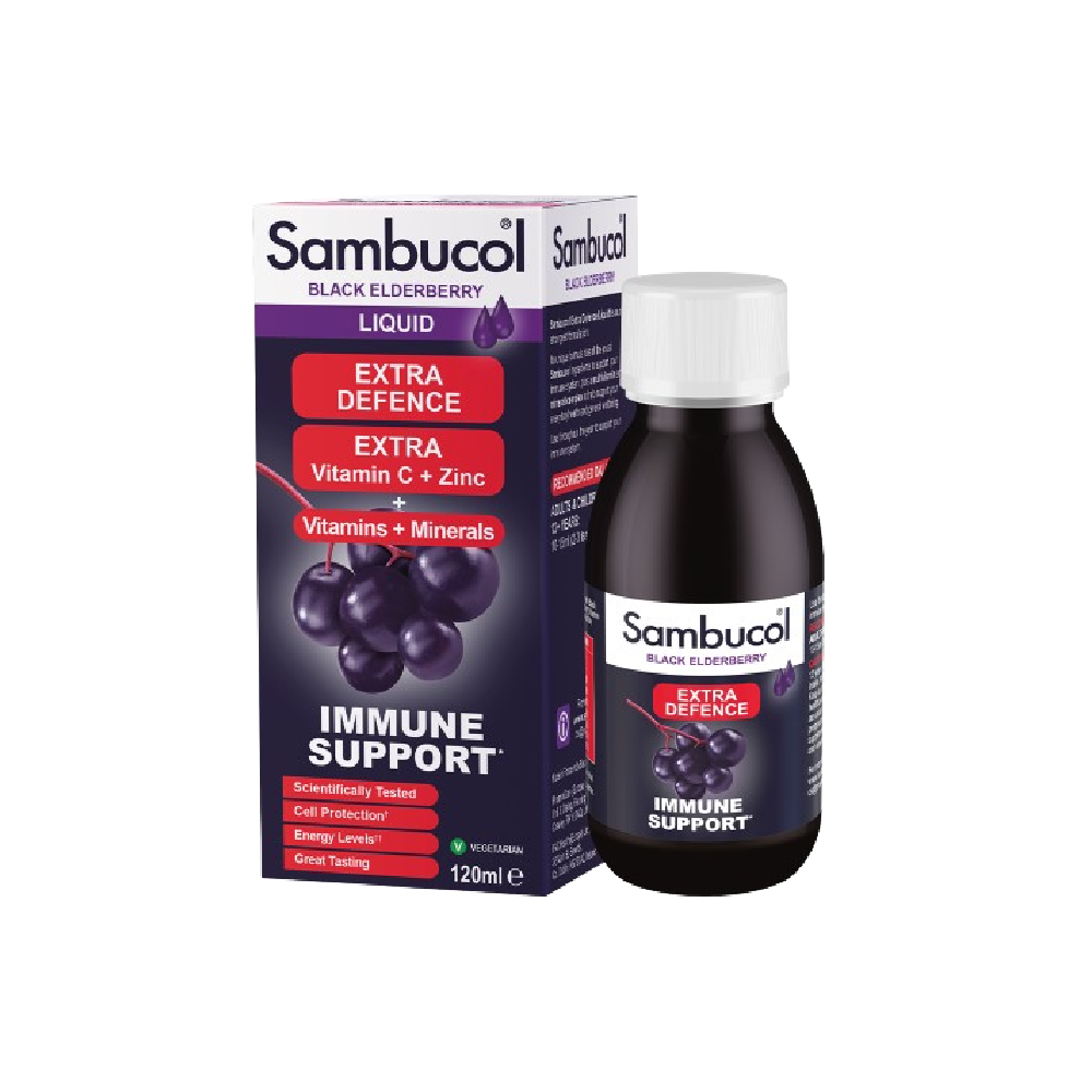 SAMBUCOL Extra Defence Liquid 120ML (Case 24)