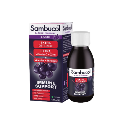 SAMBUCOL Extra Defence Liquid 120ML (Case 24)