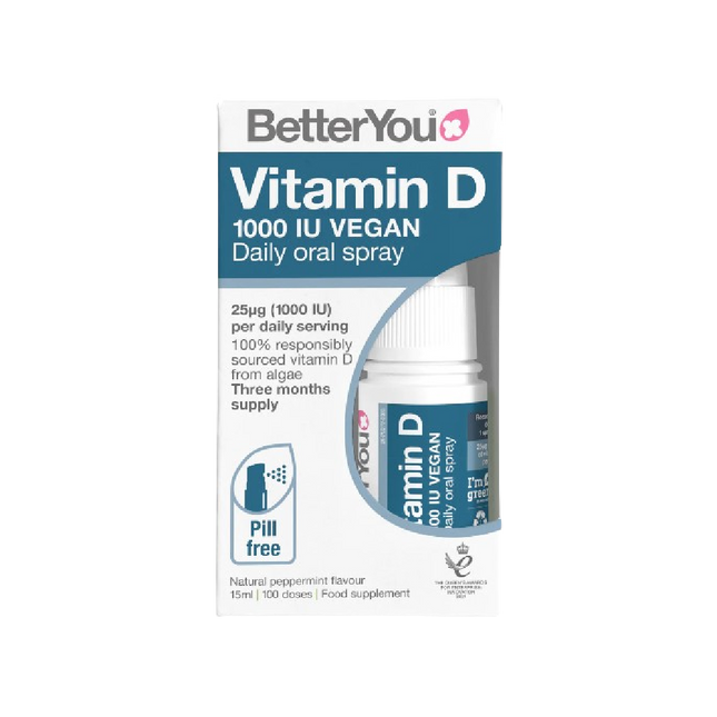 BETTER YOU DLux Vegan 1000 Vitamin D Oral Spray 15ML - Longdan Official