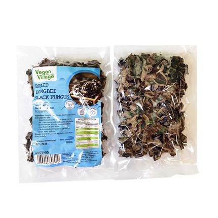 VEGAN VILLAGE Dried Dongbei Black Fungus 100g (Case 30)