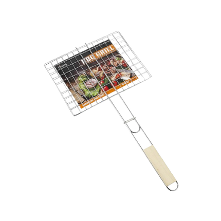 QIN XING Flat Plate Barbecue Net 26.5 x 20cm, L 52.5cm (Case 72)