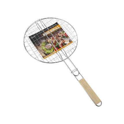 QIN XING Round Burger Barbecue Net D 31cm, L 61.5cm (Case 30)