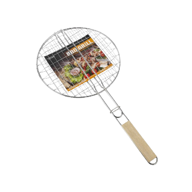 QIN XING Round Burger Barbecue Net D 31cm, L 61.5cm (Case 30)