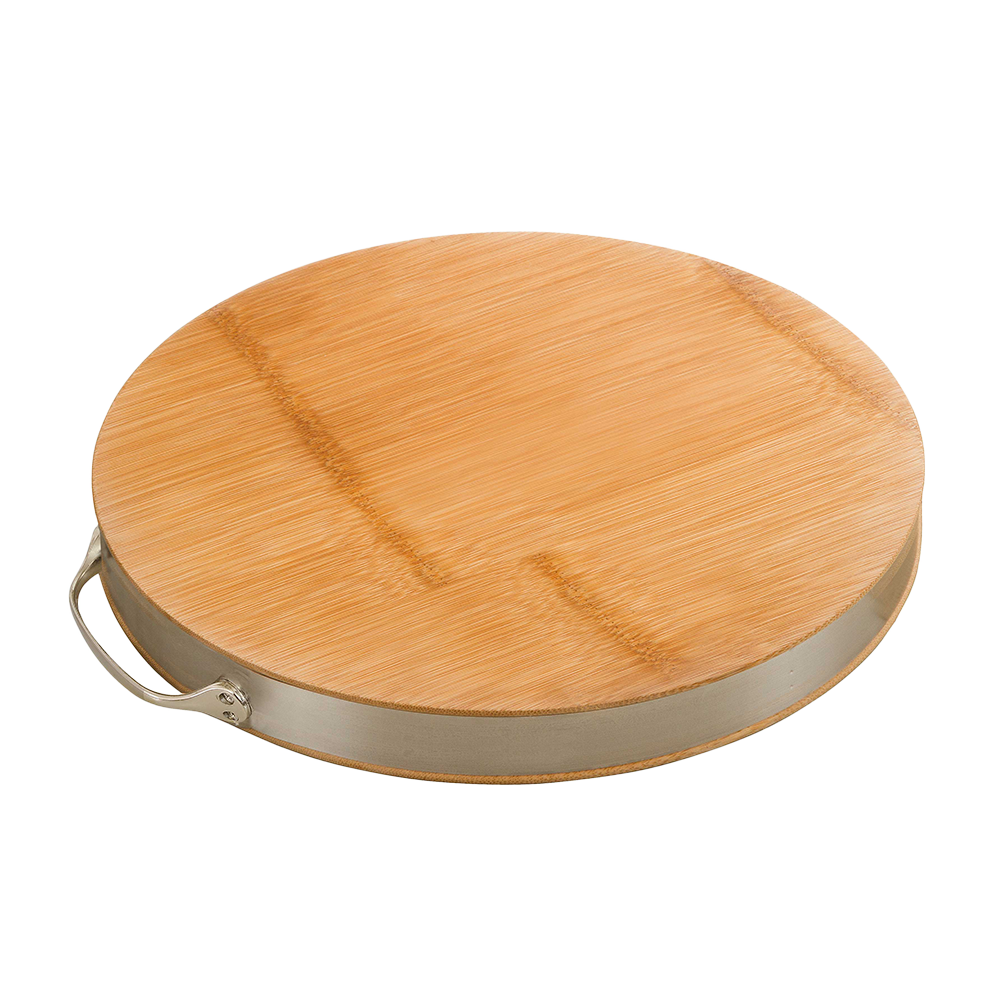 DE CHANG Whole Bamboo Round Chopping Board D 38cm (Case 8)