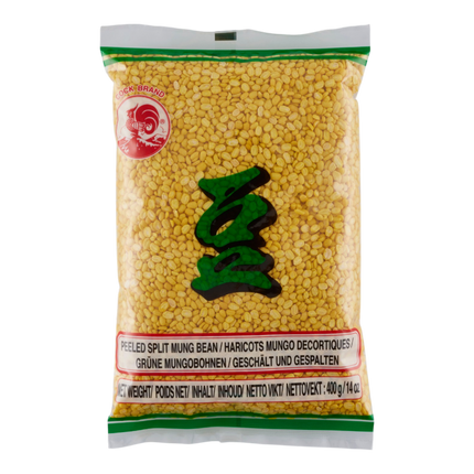 COCK BRAND Peeled Split Mung Bean 400g (Case 24)