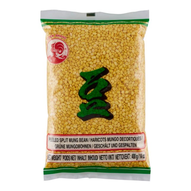 COCK BRAND Peeled Split Mung Bean 400g (Case 24)