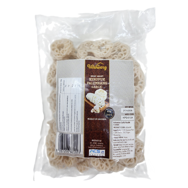 Waroeng Kerupuk Palembang Garlic 250g (Case 20)