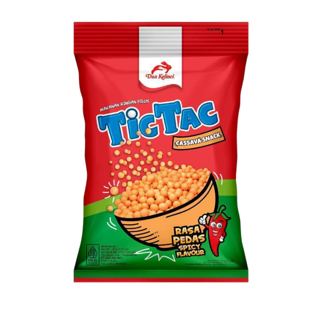 TIC TAC Cassava Snack - Chilli 80g (Case 50)
